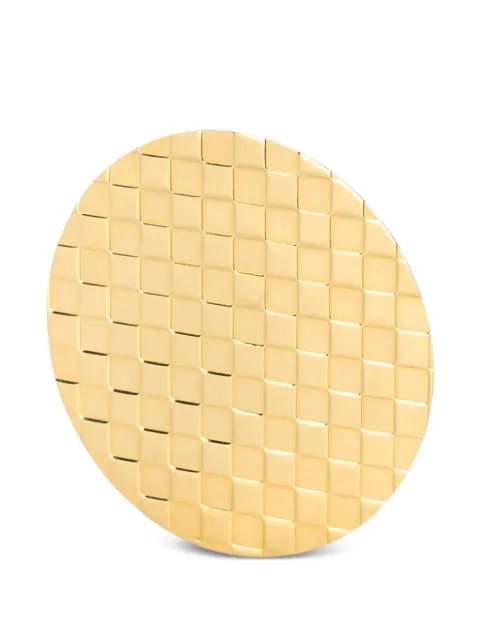 RETORI Damier round brooch Gold 01WACBR001BR00