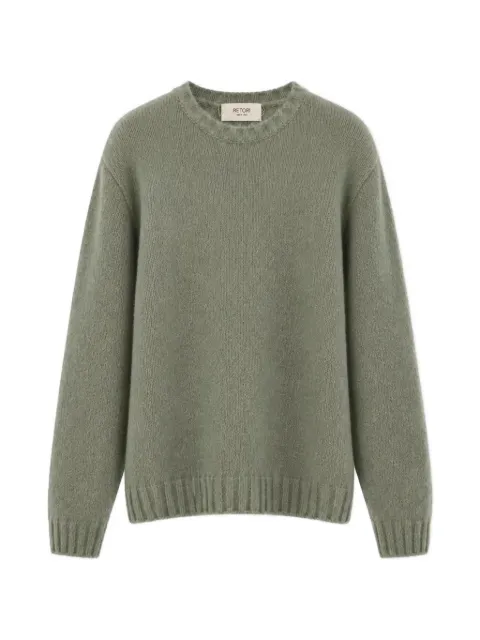 RETORI brushed cashmere sweater Green 04MKNTO177WU01