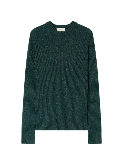 RETORI ribbed-knit mélange sweater Green 02WKNTO140WS03