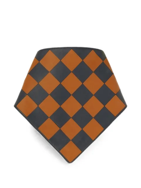RETORI damier-pattern bandana Brown 02MLESA003KF00
