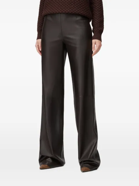 RETORI flared leather trousers Brown 02WFAPA010LE00