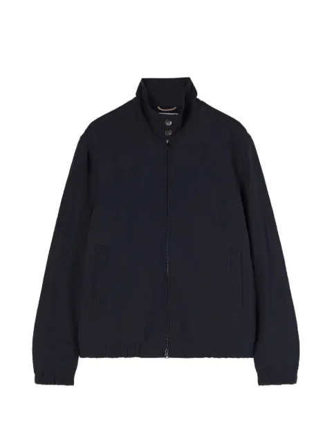 RETORI Packable zip-up wool bomber jacket Blue 02MFAOU010LU12
