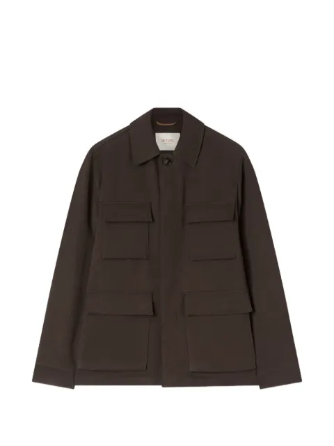 RETORI Sahariana pocket-details linen jacket Brown 03MFAOU014IU01