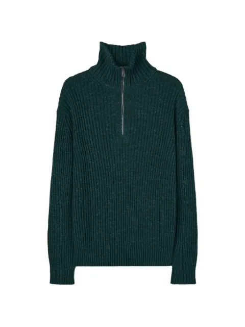 RETORI ribbed mock-neck sweater Green 02MKNTO121WS03
