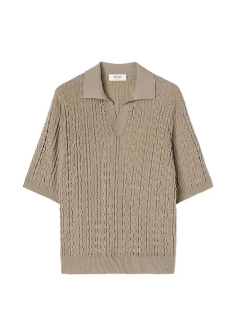 RETORI short-sleeved cotton T-shirt Neutrals 02MKNTO119CS03