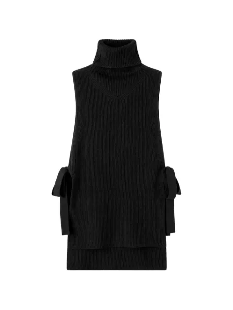 RETORI ribbed-knit wool vest Black 04WKNTO171LS09