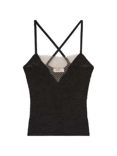 RETORI net-detail tank top Black 03WKNTO151CS06