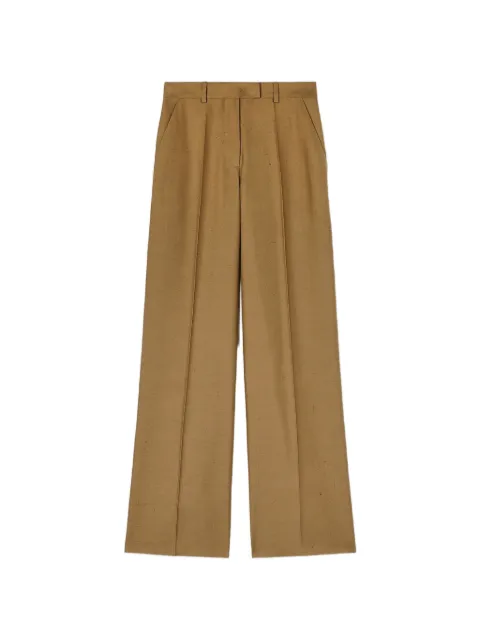 RETORI pleated silk trousers Brown 03WFAPA014SU05