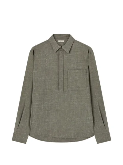 RETORI long-sleeve pocket polo shirt Green 01MFATO007LF01
