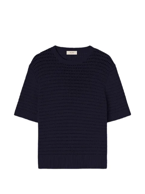 RETORI net-stitch T-shirt Blue 03MKNTO150CS12