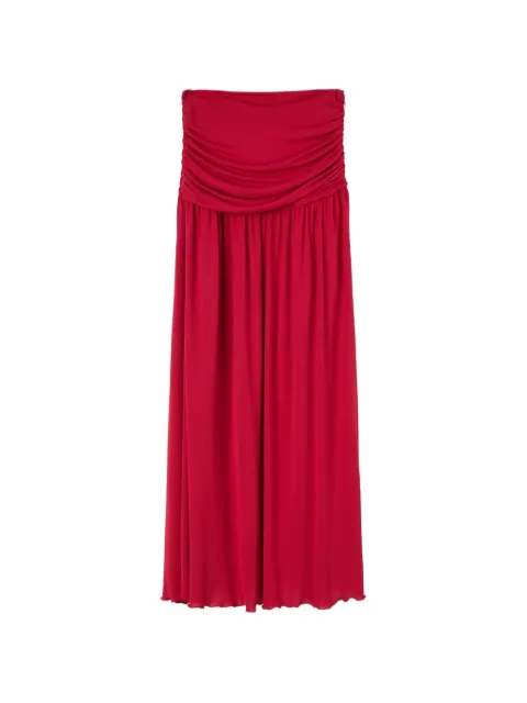 RETORI draped jersey maxi skirt Red 04WFASK010VU00