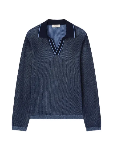 RETORI Vanisé long-sleeve polo shirt Blue 03MKNTO140CS08