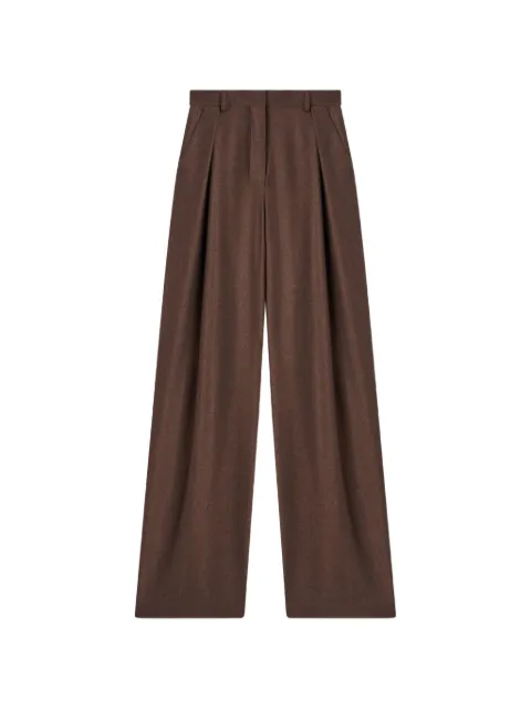 RETORI Sartorial double-pleated wool trousers Brown 01WFAPA001LF00