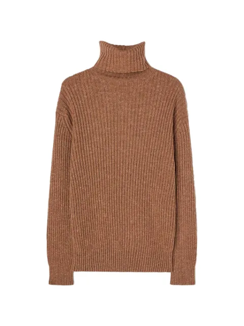RETORI ribbed-knit roll-neck sweater Brown 02MKNTO122WS03