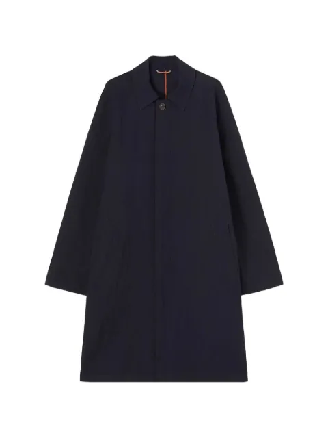 RETORI wrinkled-effect packable trench coat Blue 02MFACO008LU12