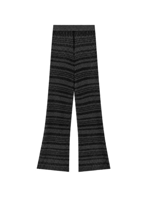 RETORI patterned knitted wool trousers Black 01WKNPA098LJ01