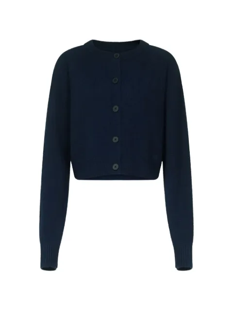 LouLou de Saison Heike raglan-sleeve cashmere cardigan Blue HEIKE