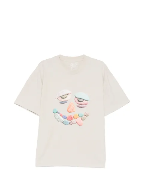 Melt graphic-print T-shirt Neutrals MS5383