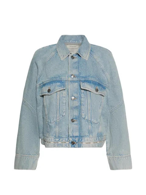 Calvin Klein acid-wash buttoned denim jacket Blue LV047G726GYP3