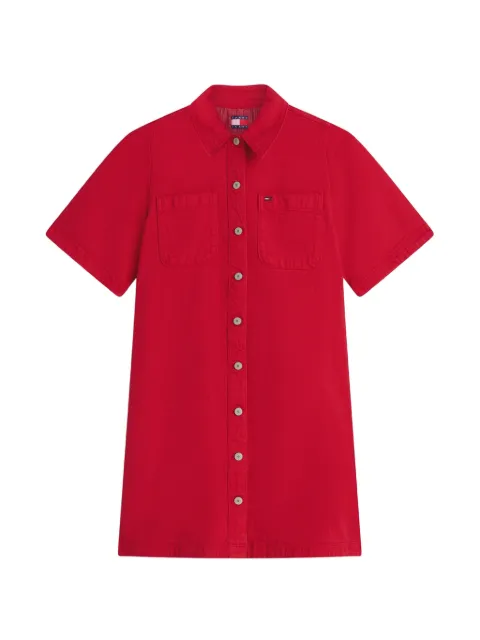 Tommy Hilfiger short-sleeve shirt mini dress Red DW0DW22847XK9