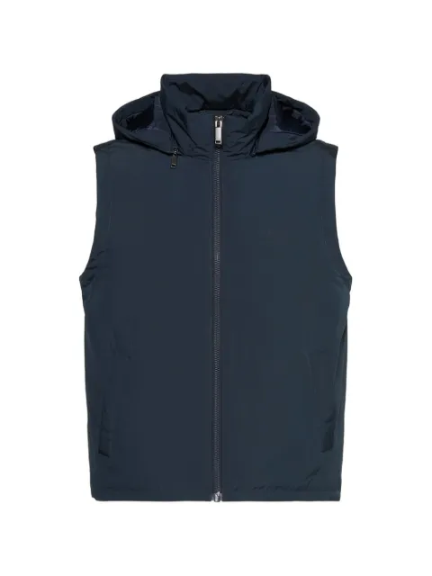 Calvin Klein hooded logo-print gilet Blue LV04LG506GCEF