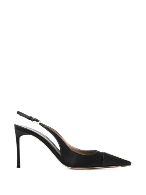TOM FORD crystal-embellished slingback pumps Black W3929TSA002P