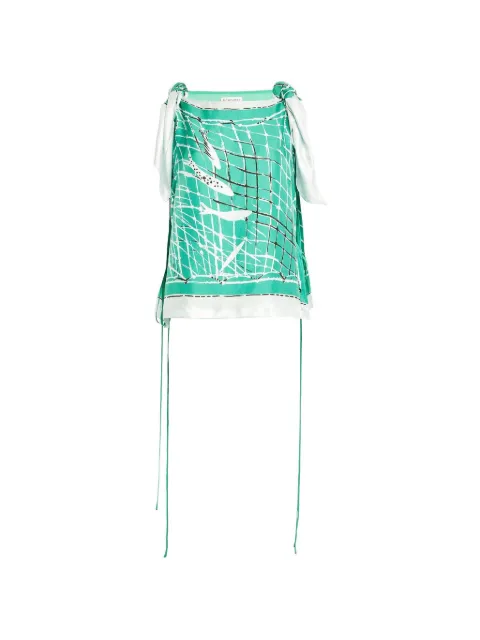 Altuzarra Siggi graphic-print top Green F1264016BSP024382305