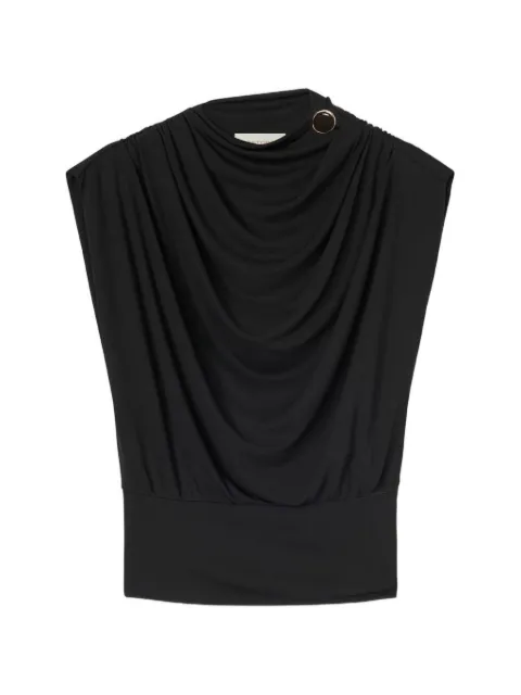 RETORI draped top Black 04WFATO019VU00
