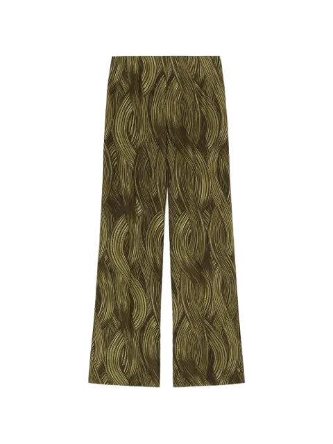 RETORI printed straight-leg trousers Green 03WFAPA017SP01