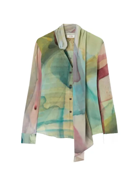RETORI V-neck shirt Green 02WFATO008SP00