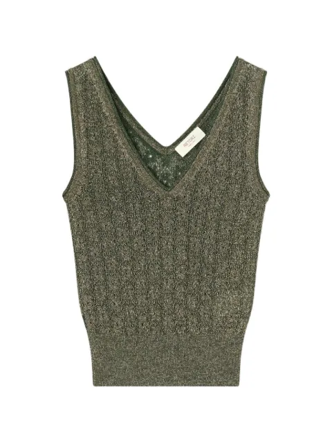 RETORI jacquard-knit top Green 03WKNTO155VS02