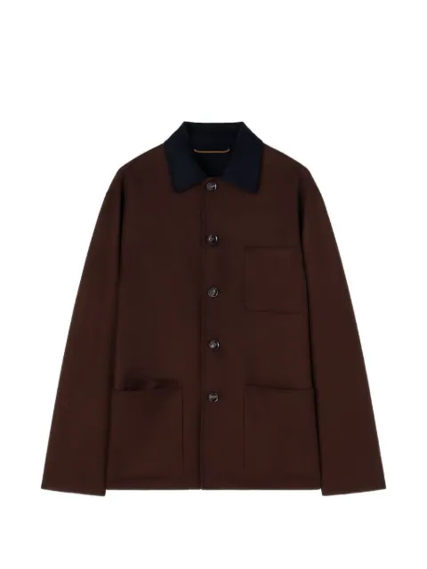 RETORI reversible virgin-wool overshirt Brown 03MFAJA015LD00