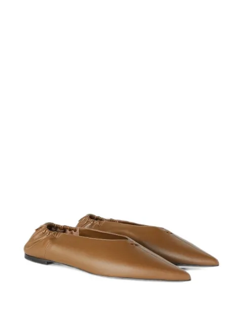 RETORI leather flat pumps Brown 02WLESH004LE02