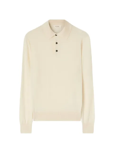 RETORI button-front knit polo shirt Neutrals 00MKNTO179WR03