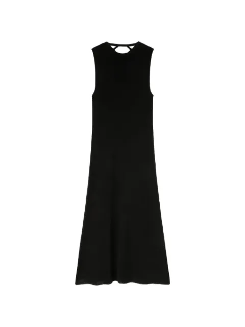 RETORI crochet-detail knitted midi dress Black 03WKNDR125SU01