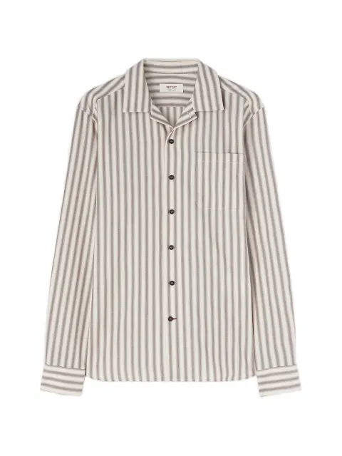 RETORI striped patch-pocket shirt Neutrals 02MFATO010CF01