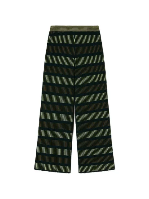 RETORI striped palazzo pants Green 02WKNPA100LS06