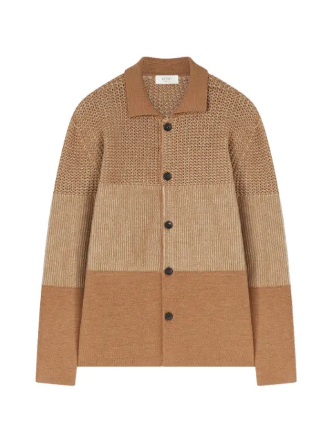 RETORI bicolor-effect cardigan Neutrals 01MKNTO003LS01