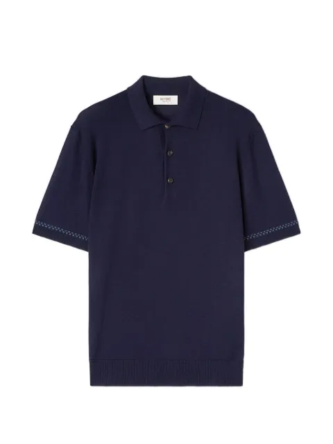 RETORI damier-patterned polo shirt Blue 02MKNTO139LR02