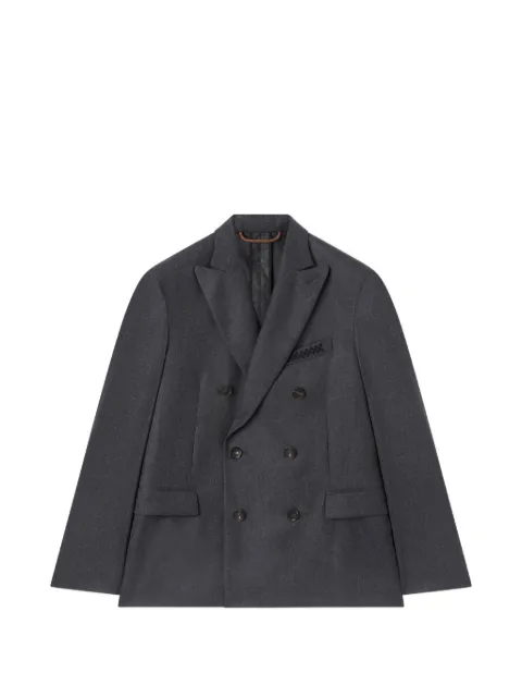RETORI double-breasted peak-lapel blazer Grey 01MFAJA001LU06