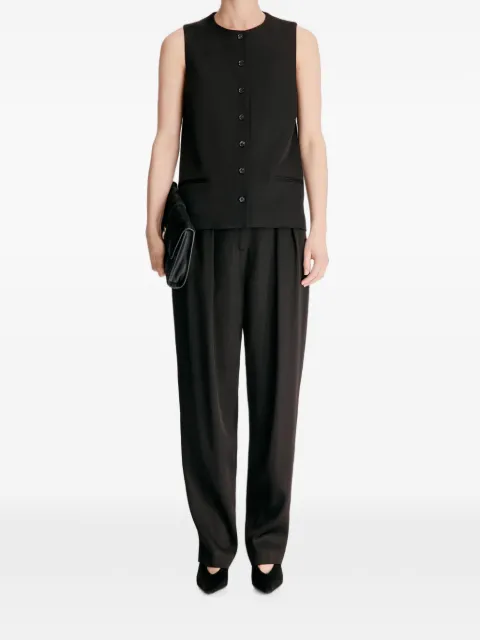 LouLou de Saison Jane button-up sleeveless waistcoat Black JANE