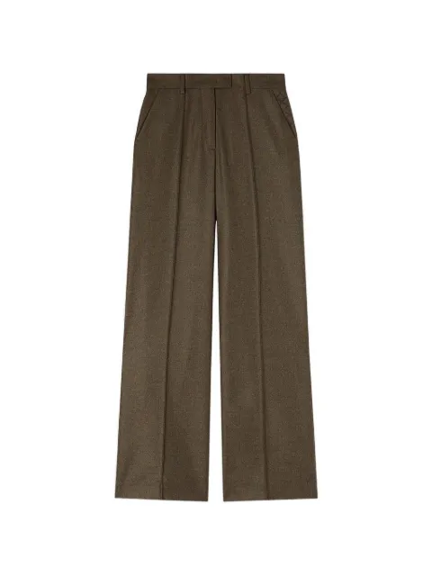 RETORI embroidered pleated trousers Brown 02WFAPA008LU08