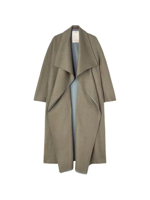 RETORI shawl-collar wool coat Green 03WFACO003LD00