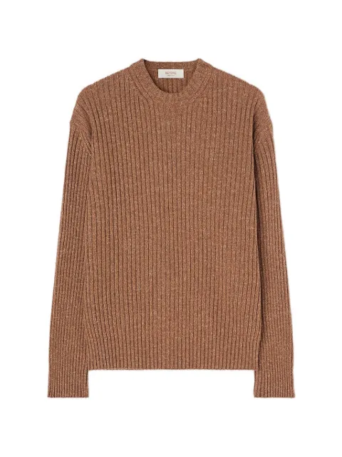 RETORI ribbed-knit crew-neck cashmere jumper Brown 02MKNTO123WS03