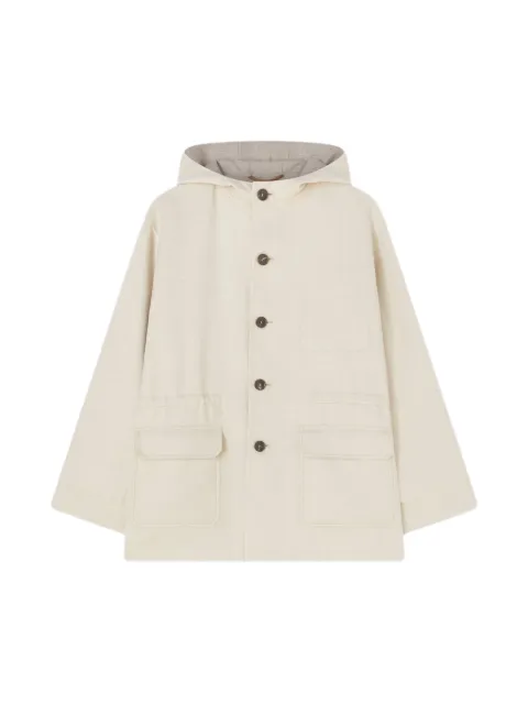 RETORI Rope reversible wool parka Neutrals 01WFAOU001LD00