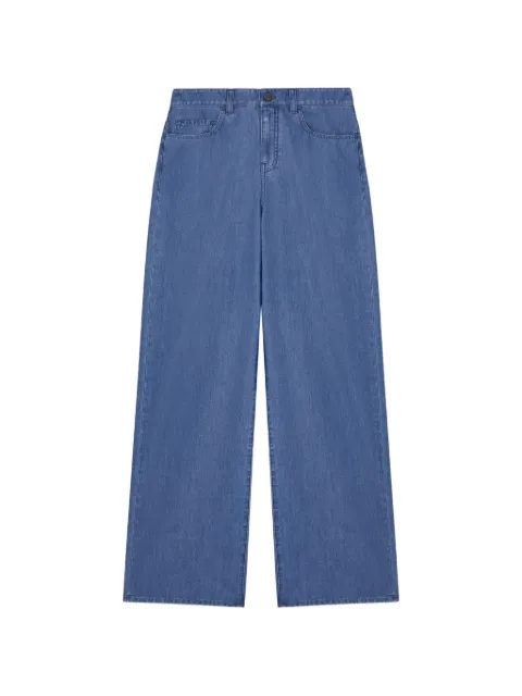 Emporio Armani eagle club J8B wide-leg turn-up jeans Blue EW000737AF21623MB003