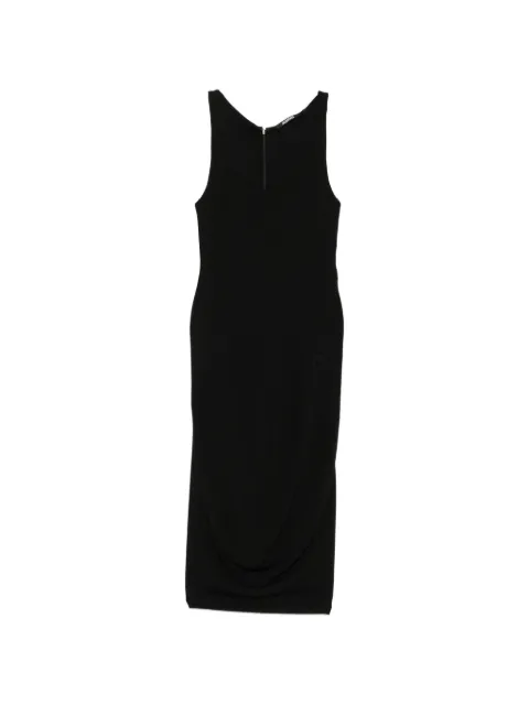 Jacquemus logo-embroidered draped dress Black DRW00899AJ00290