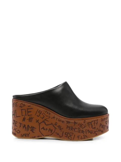 Chloé Maxime platform mules Black CH26A21BYR