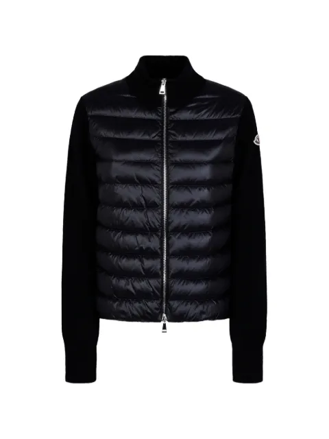 Moncler quilted logo jacket Black 939B00031M1131999