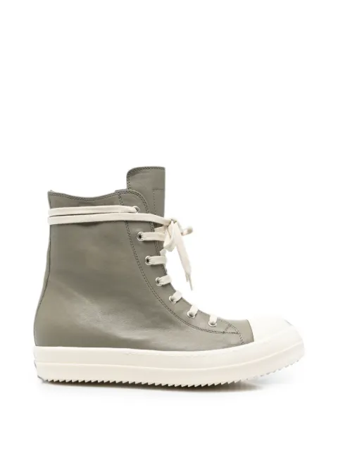 Rick Owens high-top leather sneakers Grey RU02F4890LHL4811